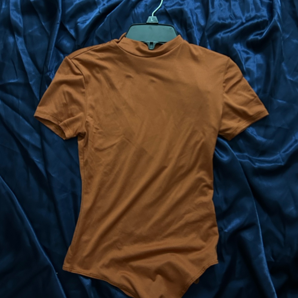 Rust Brown Short Sleeve body suit